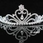 Floral Wedding Silver Regal ;Elegance Headpiece;Fashion Dancer Opera Tiara;Bridal imperial#5980