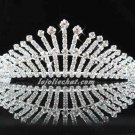 Elegance Wedding Silver Regal ;Gorgeous Headpiece;Fashion Dancer Opera Tiara;Bridal imperial#66