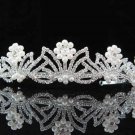 Gorgeous Headpiece;Elegance Wedding Silver Regal ;Fashion Dancer Opera Tiara;Bridal imperial#1547
