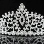 Fashion Dancer Opera Tiara;Gorgeous Headpiece;Elegance Wedding Silver Regal ;Bridal imperial#115