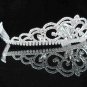 Fashion Dancer Opera Tiara;Gorgeous Headpiece;Elegance Wedding Silver Regal ;Bridal imperial#155