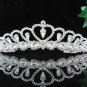 Fashion Dancer Opera Tiara;Gorgeous Headpiece;Elegance Wedding Silver Regal ;Bridal imperial#191