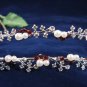 Twin Layer Bridal Headband;Fashion Dancer Opera Tiara;Elegance Wedding Silver Regal#4054R
