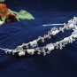 Twin Layer Bridal Headband;Fashion Dancer Opera Tiara;Elegance Wedding Silver Regal#4054s