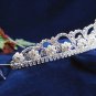 Gorgeous Headpiece;Fashion Dancer Opera Tiara;Elegance Wedding Silver Regal ;Bridal imperial#790