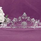 Bridal imperial;Gorgeous Headpiece;Fashion Dancer Opera Tiara;Elegance Wedding Silver Regal#1353