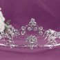 Bridal imperial;Gorgeous Headpiece;Fashion Dancer Opera Tiara;Elegance Wedding Silver Regal#1353