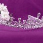 Fashion Dancer Opera Tiara;Fancy Headband;Bridal imperial;Elegance Wedding Silver Regal#327