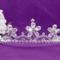 Fashion Dancer Opera Tiara;Fancy Headband;Bridal imperial;Elegance Wedding Silver Regal#628