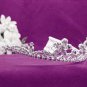 Fashion Dancer Opera Tiara;Fancy Headband;Bridal imperial;Elegance Wedding Silver Regal#628