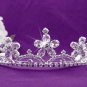 Fashion Dancer Opera Tiara;Fancy Headband;Bridal imperial;Elegance Wedding Silver Regal#628