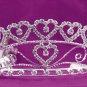Fashion Dancer Opera Tiara;Fancy Headband;Bridal imperial;Elegance Wedding Silver Regal#1506
