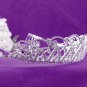 Fashion Dancer Opera Tiara;Fancy Headpiece;Bridal imperial;Elegance Wedding Silver Regal#1538