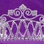Fashion Dancer Opera Tiara;Fancy Headpiece;Bridal imperial;Elegance Wedding Silver Regal#1538