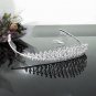 Fashion Dancer Opera Tiara;Silver Elegance Wedding Regal;Fancy Headpiece;Bridal imperial#202