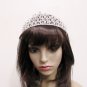 Fashion Dancer Opera Tiara;Silver Elegance Wedding Regal;Fancy Headpiece;Bridal imperial#280