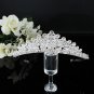 Fashion Dancer Opera Tiara;Silver Elegance Wedding Regal;Fancy Headpiece;Bridal imperial#294