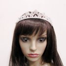 Fashion Dancer Opera Tiara;Silver Elegance Wedding Regal;Fancy Headpiece;Bridal imperial#410