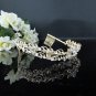 Fashion Dancer Opera Tiara;Silver Elegance Wedding Regal;Fancy Headpiece;Bridal imperial#427