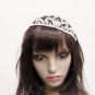 Fashion Dancer Opera Tiara;Silver Elegance Wedding Regal;Fancy Headpiece;Bridal imperial#528