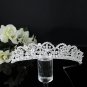 Fashion Dancer Opera Tiara;Silver Elegance Wedding Regal;Fancy Headpiece;Bridal imperial#PN298