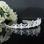 Fancy Headpiece;Fashion Dancer Opera Tiara;Silver Elegance Wedding Regal;Bridal imperial#1880