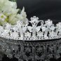 Bridal imperial;Fancy Headpiece;Fashion Dancer Opera Tiara;Silver Elegance Wedding Regal#1882