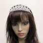 Bridal imperial;Fancy Headpiece;Fashion Dancer Opera Tiara;Silver Elegance Wedding Regal#1882