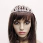 Bridal imperial;Fancy Headpiece;Fashion Dancer Opera Tiara;Silver Elegance Wedding Regal#1918