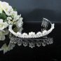 Fancy Headpiece;Bridal imperial;Fashion Dancer Opera Tiara;Silver Elegance Wedding Regal#1025