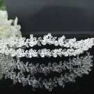 Fancy Headpiece;Bridal imperial;Fashion Dancer Opera Tiara;Silver Elegance Wedding Regal#3712