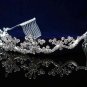 Fancy Headpiece;Bridal imperial;Fashion Dancer Opera Tiara;Silver Elegance Wedding Regal#pj42