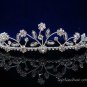 Fancy Headpiece;Bridal imperial;Fashion Dancer Opera Tiara;Silver Elegance Wedding Regal#696