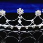 Fancy Headpiece;Bridal imperial;Fashion Dancer Opera Tiara;Silver Elegance Wedding Regal#3652