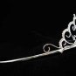 Fancy Headpiece;Bridal imperial;Fashion Dancer Opera Tiara;Silver Elegance Wedding Regal#3658