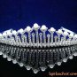 Fashion Dancer Opera Tiara;Fancy Headpiece;Bridal imperial;Silver Elegance Wedding Regal#6561