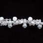 Fashion Dancer Opera Tiara;Fancy Headpiece;Bridal imperial;Silver Elegance Wedding Regal#7041