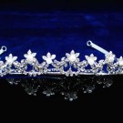 Fashion Dancer Opera Tiara;Fancy Headband ;Bridal imperial;Silver Elegance Wedding Regal#611