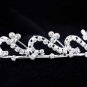Fashion Dancer Opera Tiara;Fancy Headband ;Bridal imperial;Silver Elegance Wedding Regal#G498