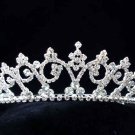 Fashion Dancer Opera Tiara;Fancy Headband ;Bridal imperial;Silver Elegance Wedding Regal#509s