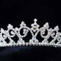Fashion Dancer Opera Tiara;Fancy Headband ;Bridal imperial;Silver Elegance Wedding Regal#509s