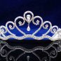 Fashion Dancer Opera Tiara;Fancy Headband ;Bridal imperial;Silver Elegance Wedding Regal#865s