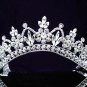 Fashion Dancer Opera Tiara;Fancy Headband ;Bridal imperial;Silver Elegance Wedding Regal#3524