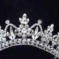 Fashion Dancer Opera Tiara;Fancy Headband ;Bridal imperial;Silver Elegance Wedding Regal#3524
