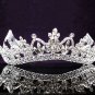 Fashion Dancer Opera Tiara;Fancy Headband ;Bridal imperial;Silver Elegance Wedding Regal#3524