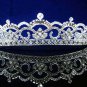 Fashion Dancer Opera Tiara;Fancy Headband ;Bridal imperial;Silver Elegance Wedding Regal#4096