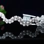 Fancy Headband ;Fashion Dancer Opera Tiara;Bridal imperial;Silver Elegance Wedding Regal#593