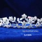 Fancy Headpiece;Fashion Dancer Opera Tiara;Bridal imperial;Silver Elegance Wedding Regal#1335