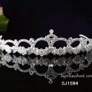 Fancy Headpiece;Fashion Dancer Opera Tiara;Bridal imperial;Silver Elegance Wedding Regal#1594