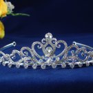 Fancy Headpiece;Fashion Dancer Opera Tiara;Bridal imperial;Silver Elegance Wedding Regal#1559